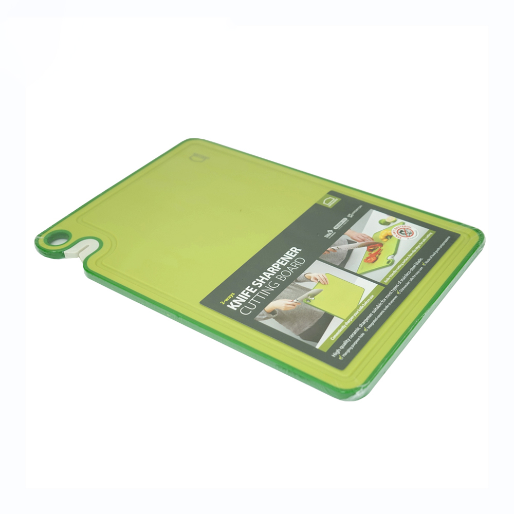 Thớt Nhựa Lock&Lock Có Đầu Mài Bằng Sứ Antibacterial Cutting Board, 365X253X9Mm - 3 Màu (Ngà, Xanh lá, Hồng) - CSC401